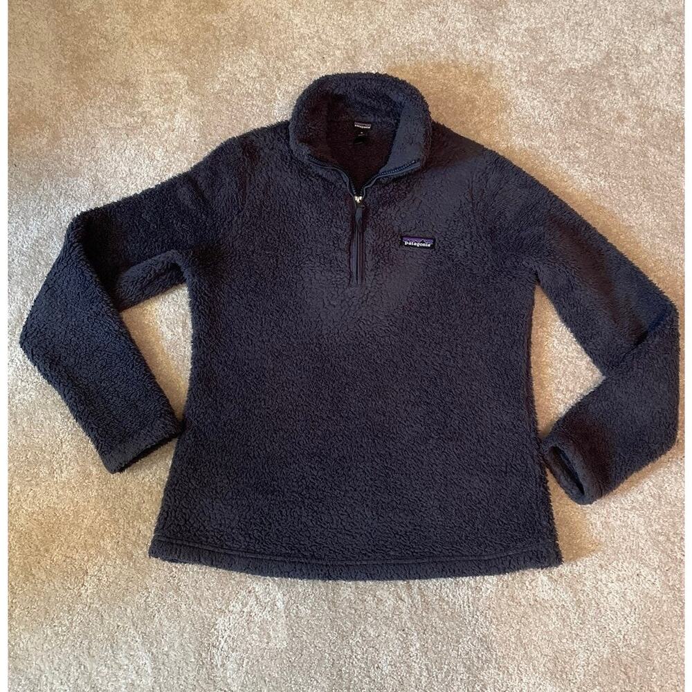 Patagonia Los Gatos Fleece Pullover Jacket Smolder Blue Womens Size Medium